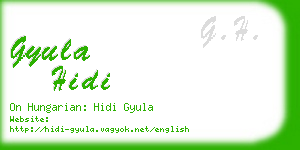 gyula hidi business card